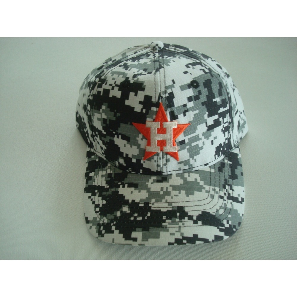 ASTROS CAMO  00S 90S STRAPBACK BEACH GOLF  HAT CAP VINTAGE‎ S4